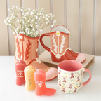 Pink Cowboy Boot Shaped Mug Something Different