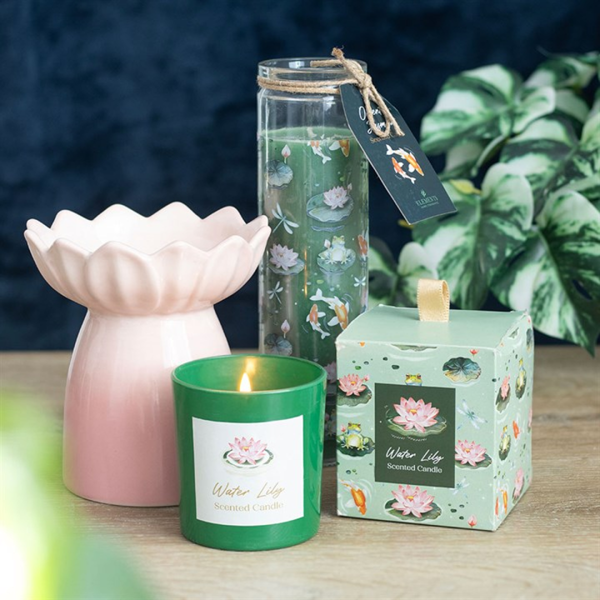 Pink Water Lily Oil Burner and Wax Warmer Something Different
