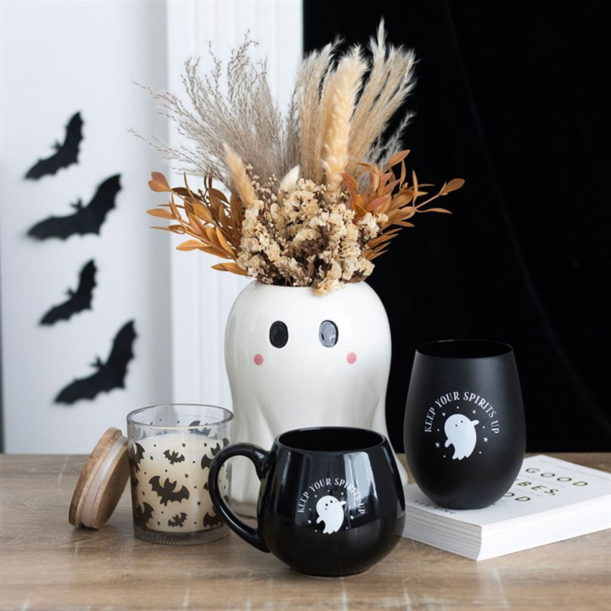 Bat Print Mulberry Candle Something Different