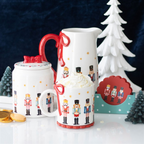 Nutcracker Print Mug with Bow Something Different