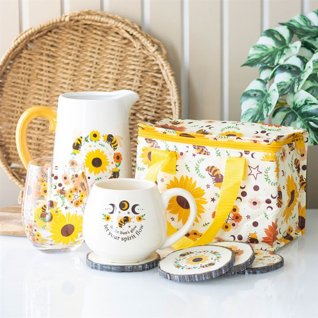 Bee and Sunflower Ceramic Flower Jug Something Different