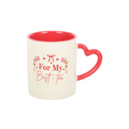 For My Best-Tea Mug with Heart Handle