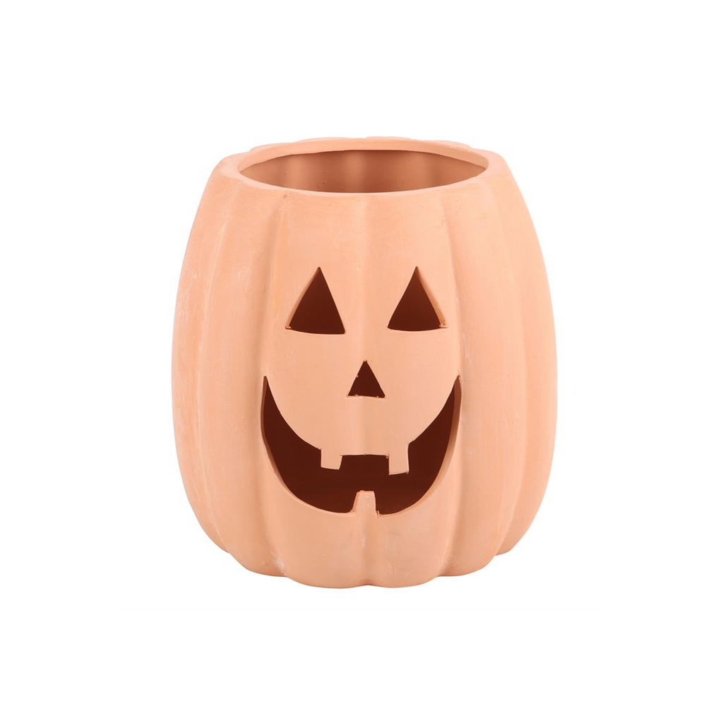Terracotta Cut Out Pumpkin Decoration 25cm
