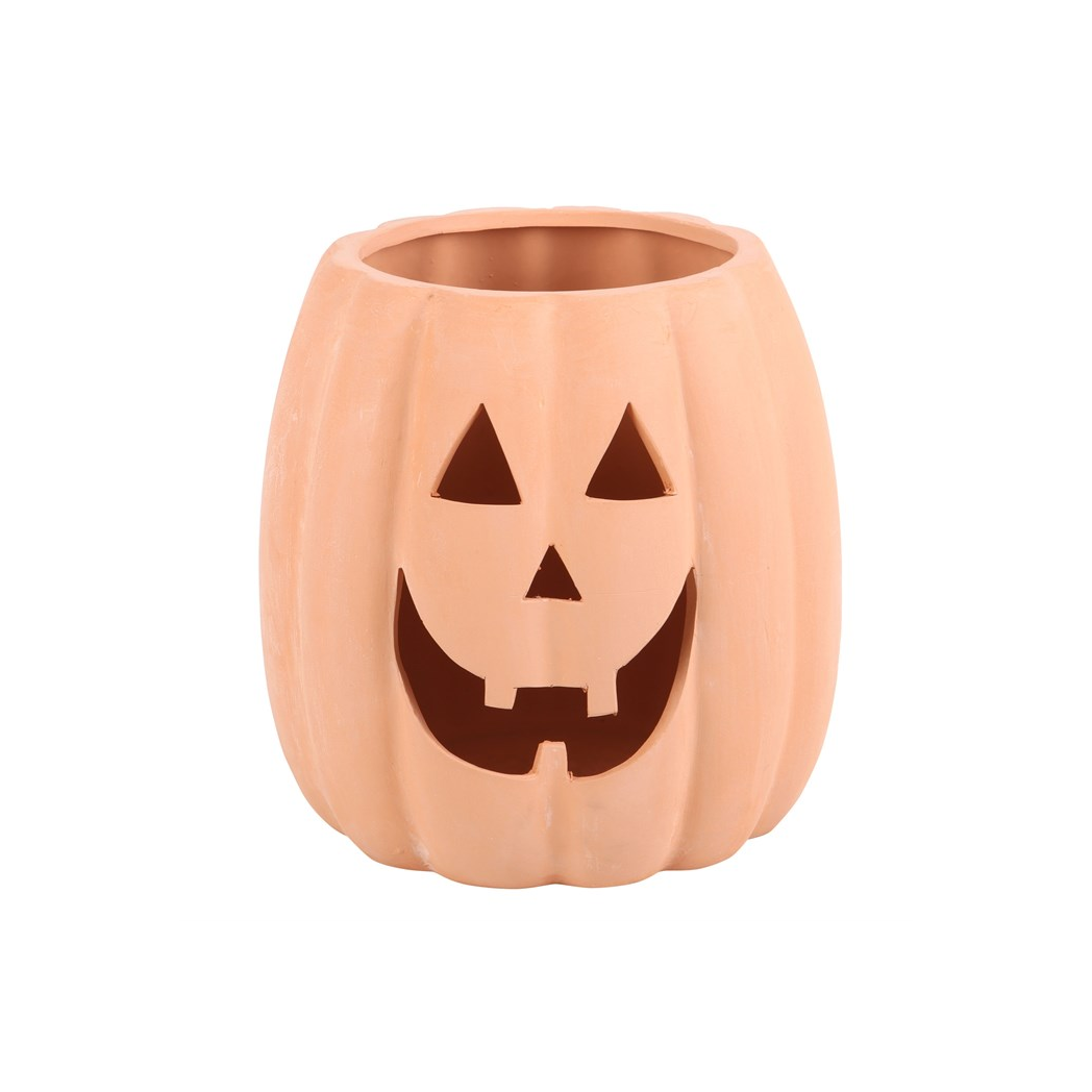 Terracotta Cut Out Pumpkin Decoration 25cm