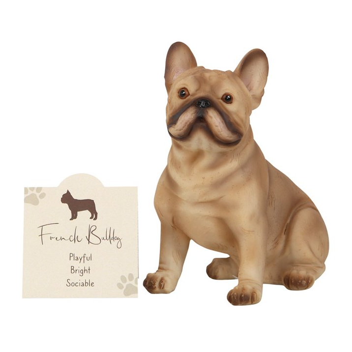 French Bulldog Resin Ornament with Sentiment Card