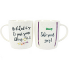 Set of 2 She Said Yes Mugs