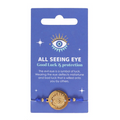 Gold-Toned All Seeing Eye Blue String Bracelet