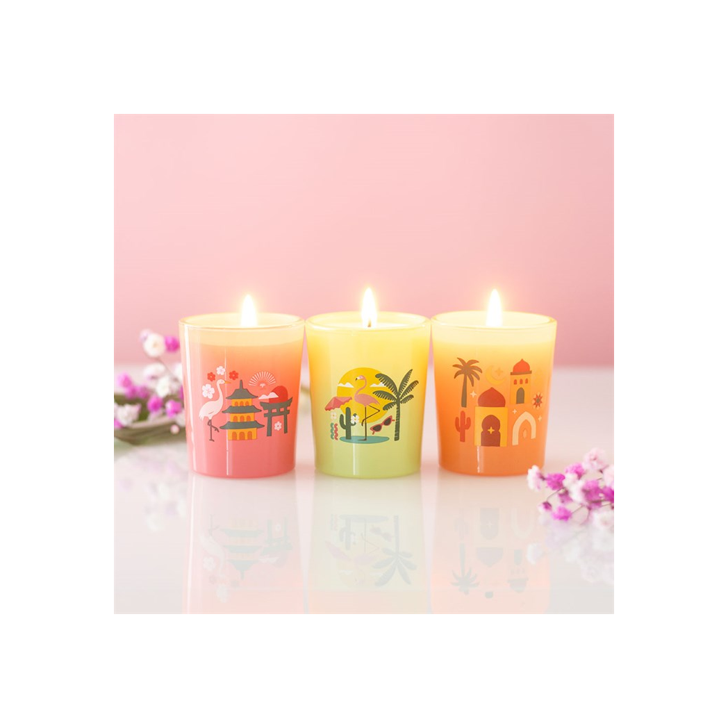 Scents Around the World Scented Candle Trio
