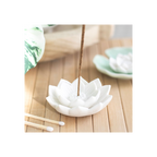 White Lotus Flower Incense Stick Holder