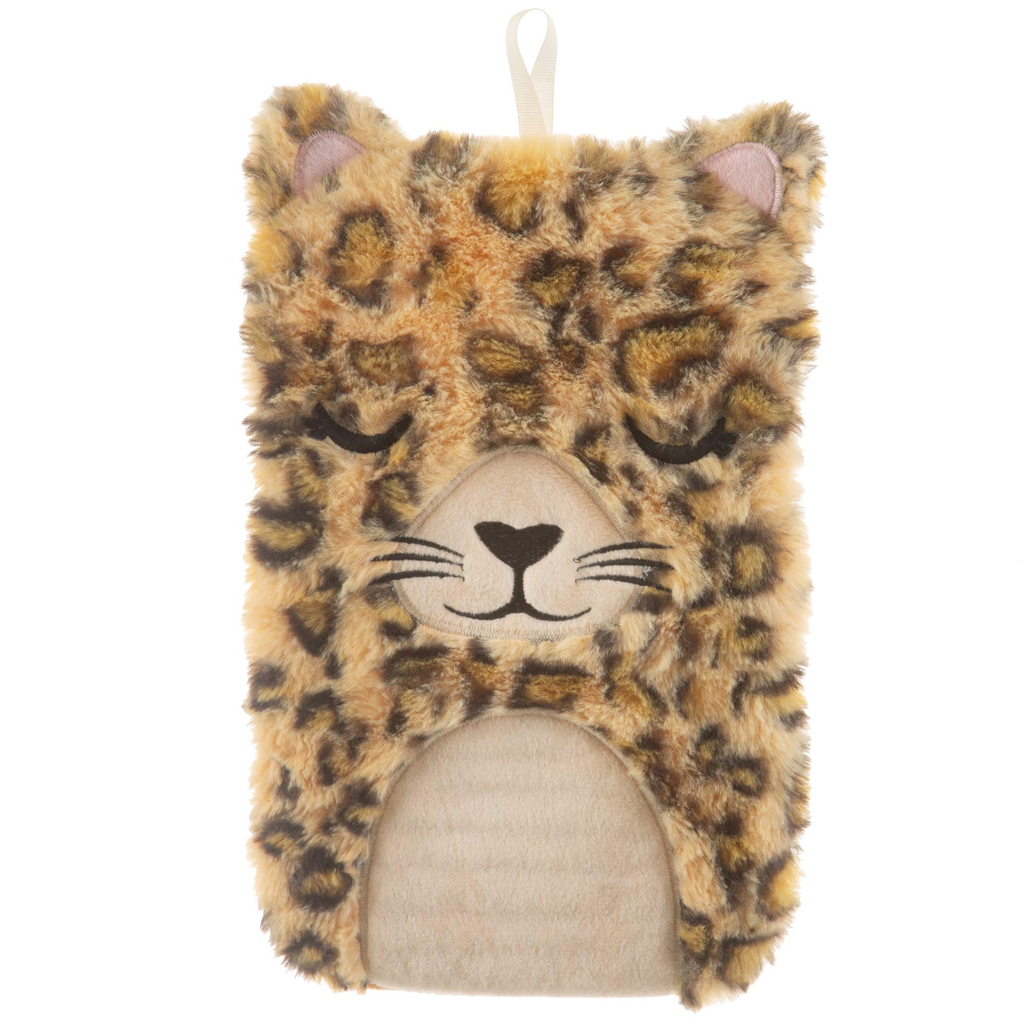 Sass & Belle Hot Water Bottle Leopard Plush Cover Sass & Belle