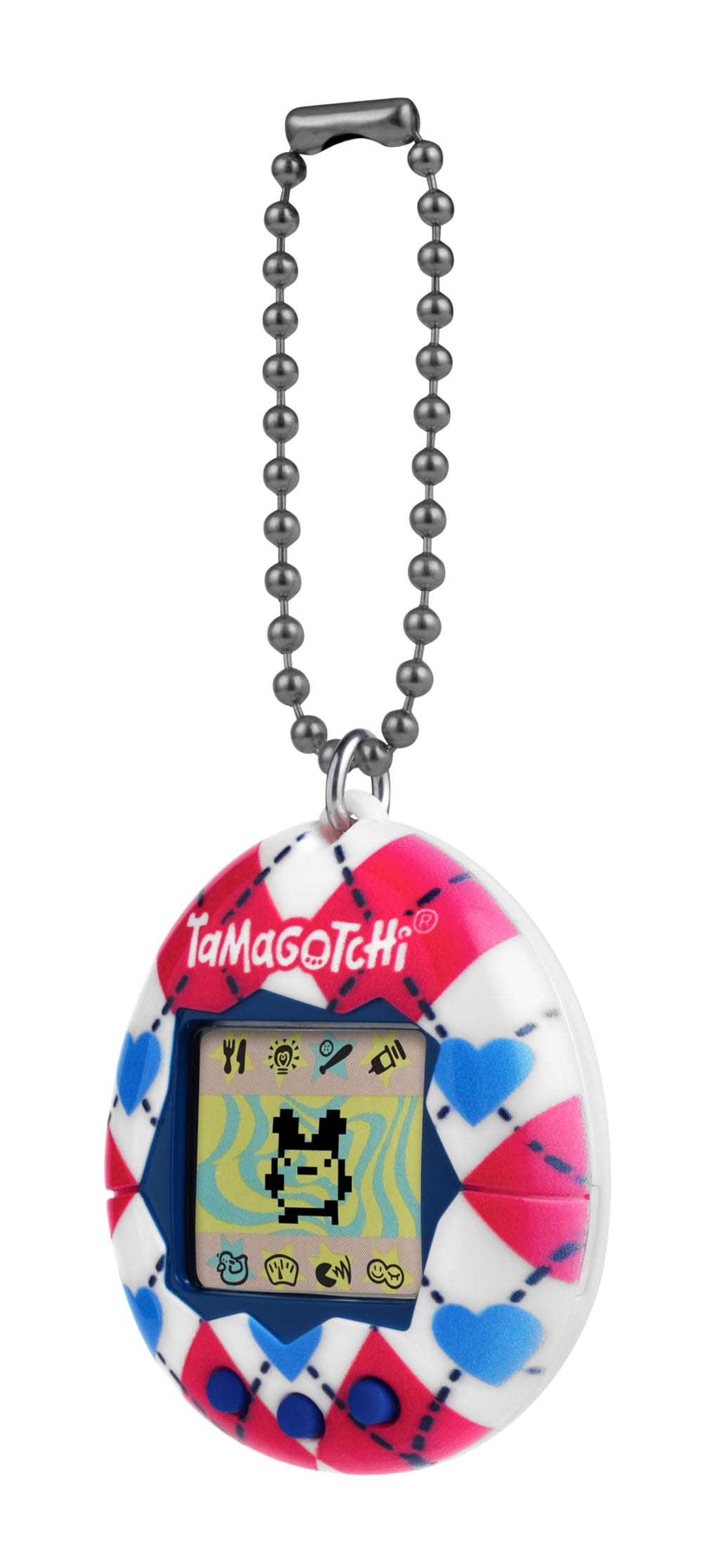 Bandai Tamagotchi Original Argyle Heart Digital Pet
