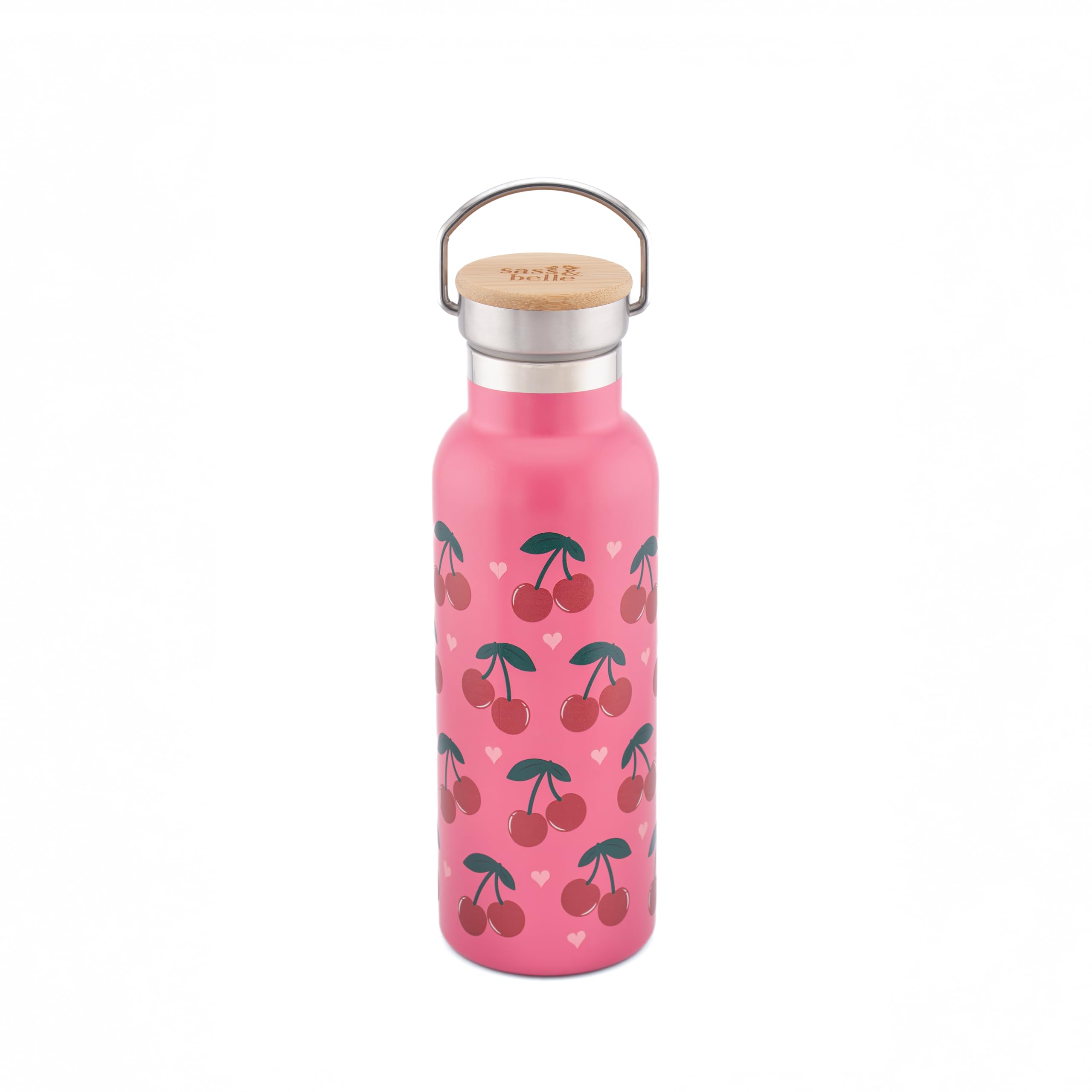 Sass & Belle Cherry/Frog/Highland Cow Metal Water Bottle 500ml
