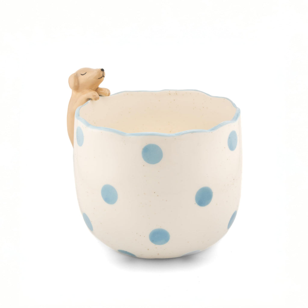 Sass & Belle Peeking Dog Planter
