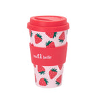 Sass & Belle Travel Coffee Cup (Sausage Dog, Vintage Mushroom, Capybara, Strawberry or Frog)