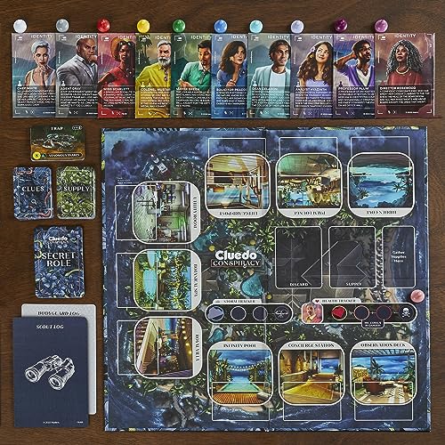 Cluedo Conspiracy Board Game – Bluffing & Secret Roles