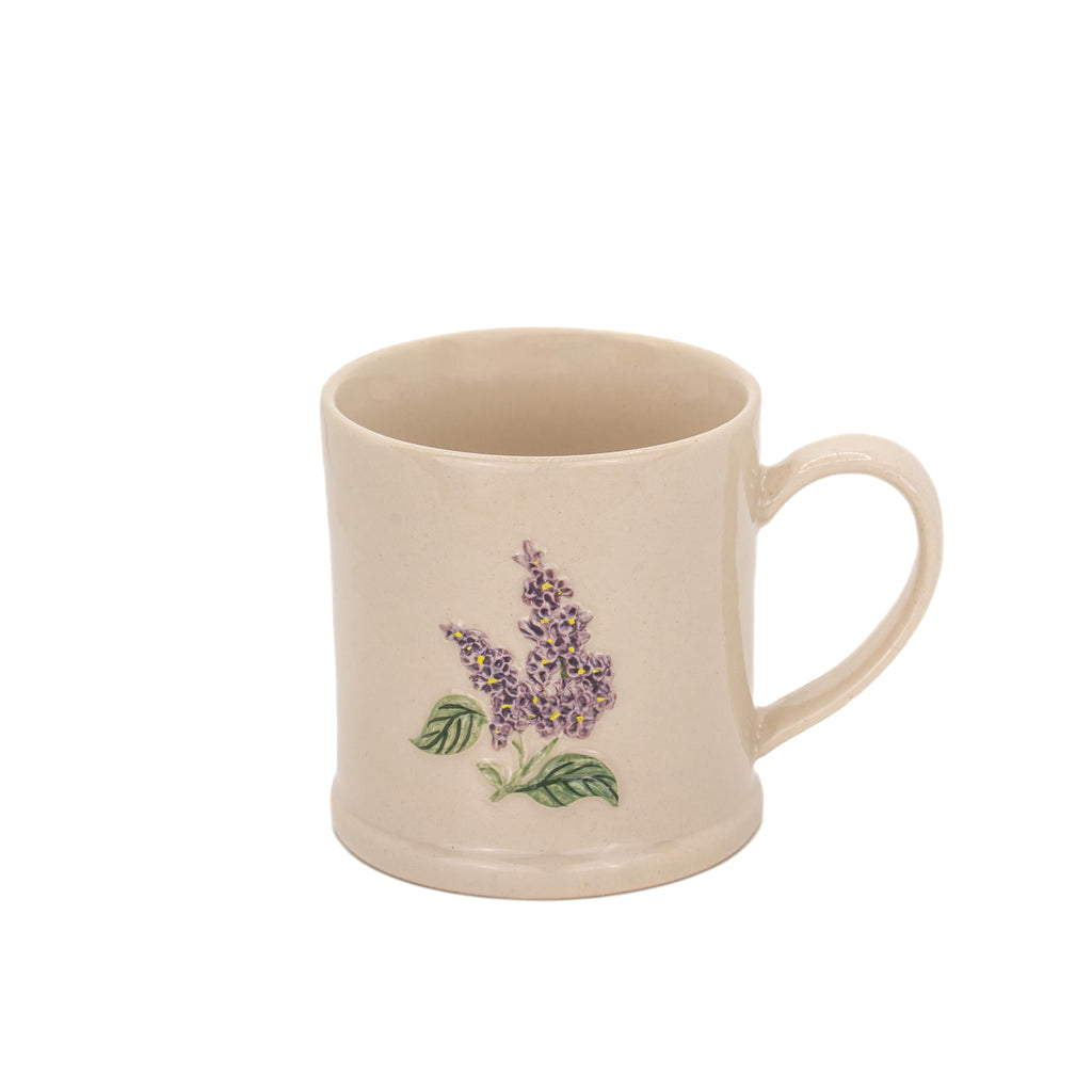 Sass & Belle Lilac Flower Embossed Mug