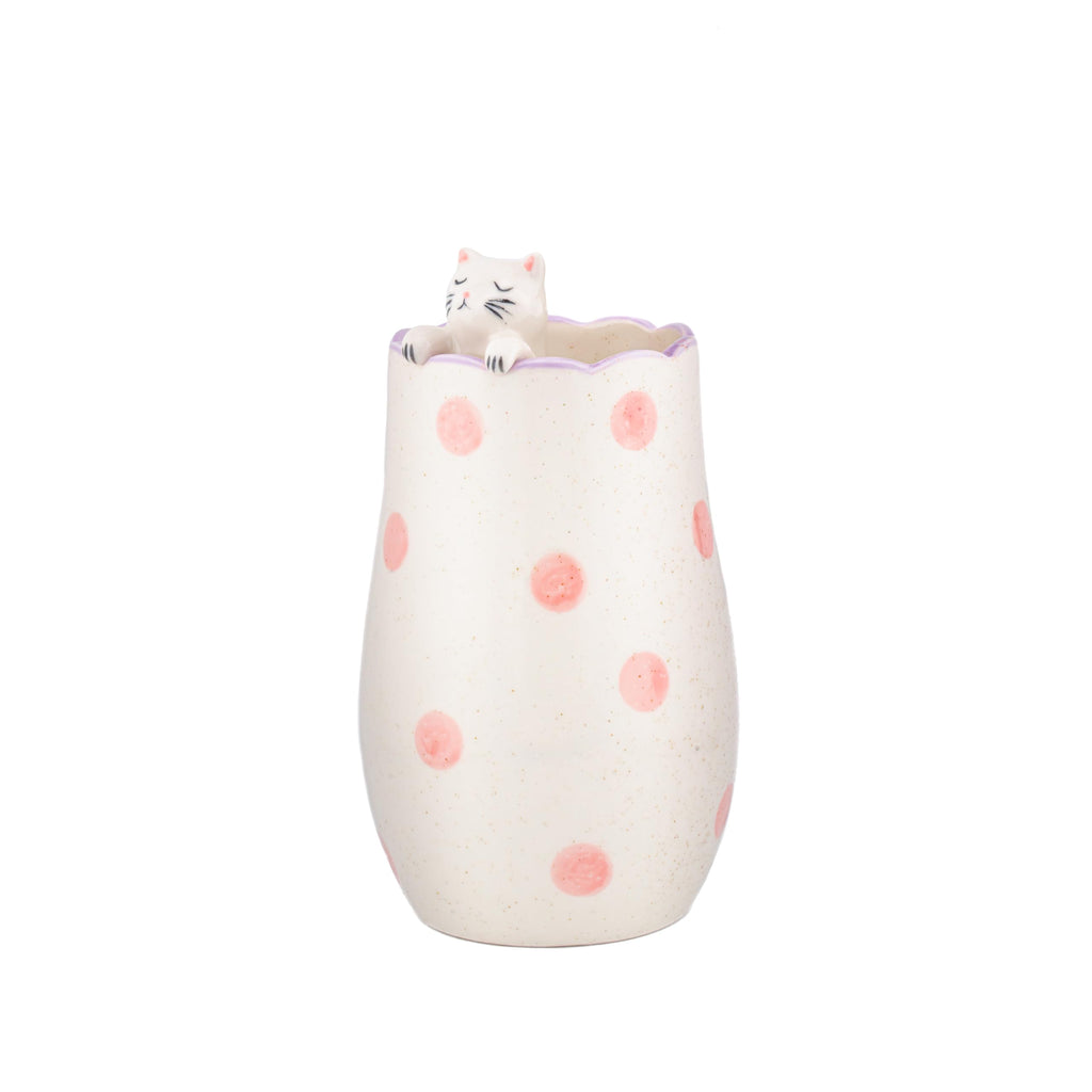 Sass & Belle Peeking Cat Vase