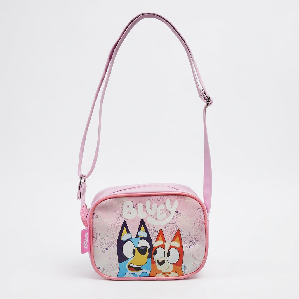 Bluey & Bingo Pink Crossbody Satchel Bag