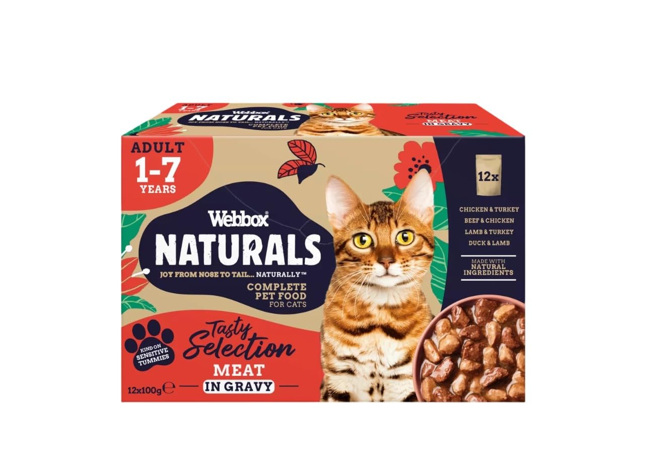 Webbox Premium Natural Meat Selection In Gravy, 12 x 100g
