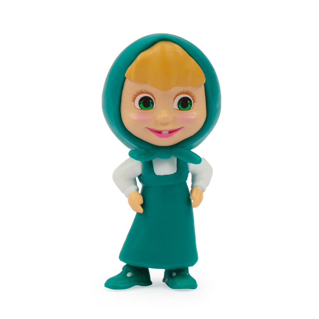 Giochi Preziosi Masha and the Bear – Set of 6 Characters from the Famous TV Series 5 to 7 cm Tall and 1 Exclusive Surprise Glow in the Dark figure