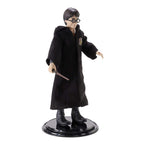 The Noble Collection Harry Potter Bendyfigs Harry Potter - 7.5in (19cm) Noble Toys HP Bendable Figure Posable Collectible Doll Figures With Stand