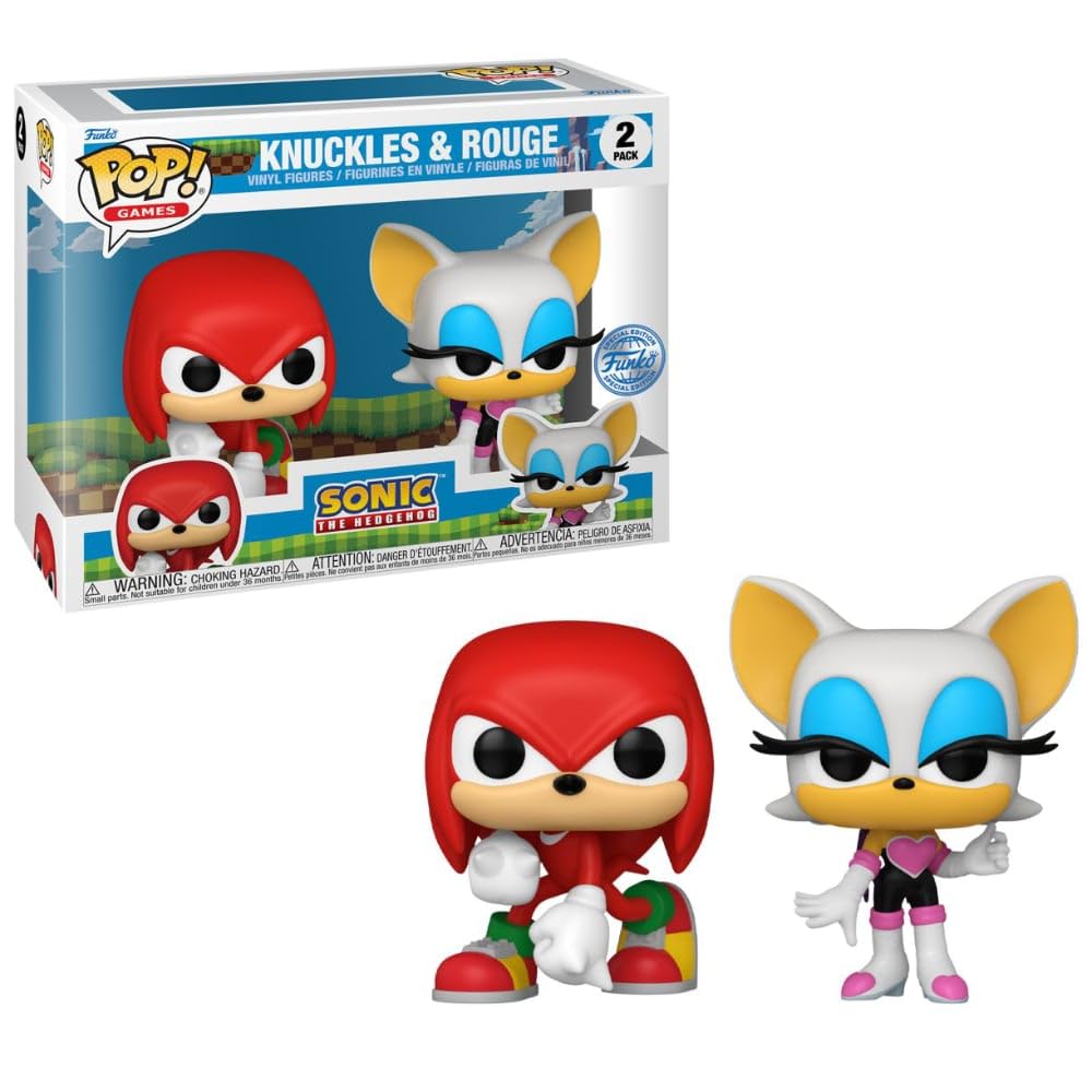 Funko Pop! Games: Sonic - Knuckles and Rouge 2pk