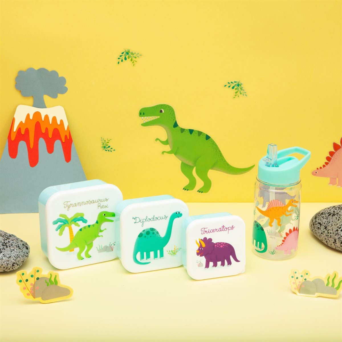 Sass & Belle Drink up Roarsome Dinosaurs Water Bottle 400ml