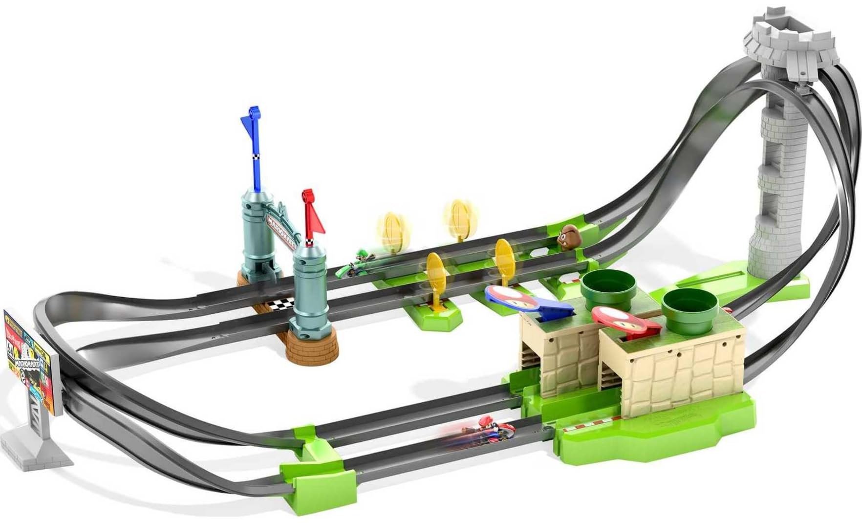 Mattel Hot Wheels Mariokart Mario Circuit Track Set