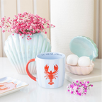 You Are My Lobster Blue & White Striped Mug