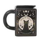 Black Cat Magick Book of Spells Book-Shaped Mug
