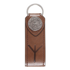 Protection Viking Rune Faux Leather Keyring