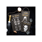 Til Death Do Us Party Champagne Hanging Metal Sign