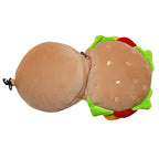 Relaxeazzz Fast Food Burger Round Plush Travel Pillow & Eye Mask Puckator