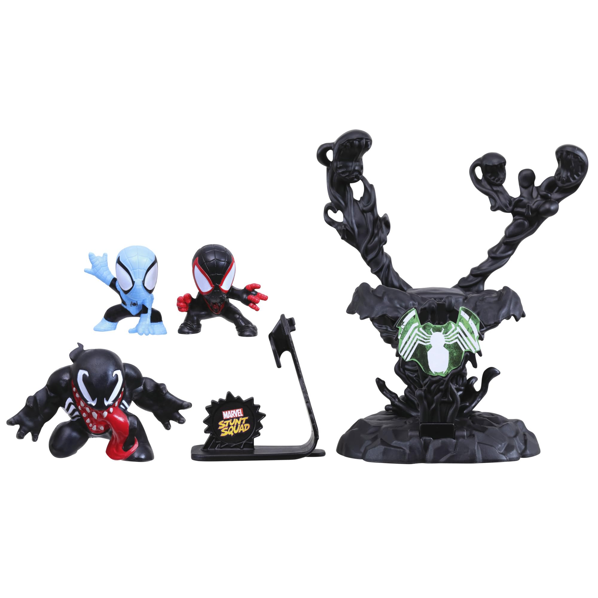 Hasbro Marvel Spider-Man & Miles Morales vs Venom Stunt Squad Figure + Accessories Hasbro