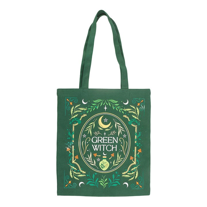 Green Witch Botanical Tote Bag