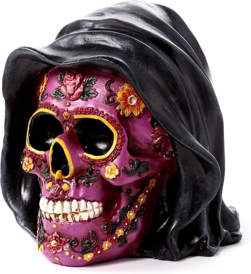 Puckator Day of the Dead Purple Skull with Hood Puckator