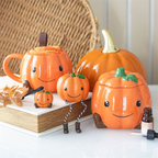 Cute Smiling Pumpkin Mug and Socks Set Something Different