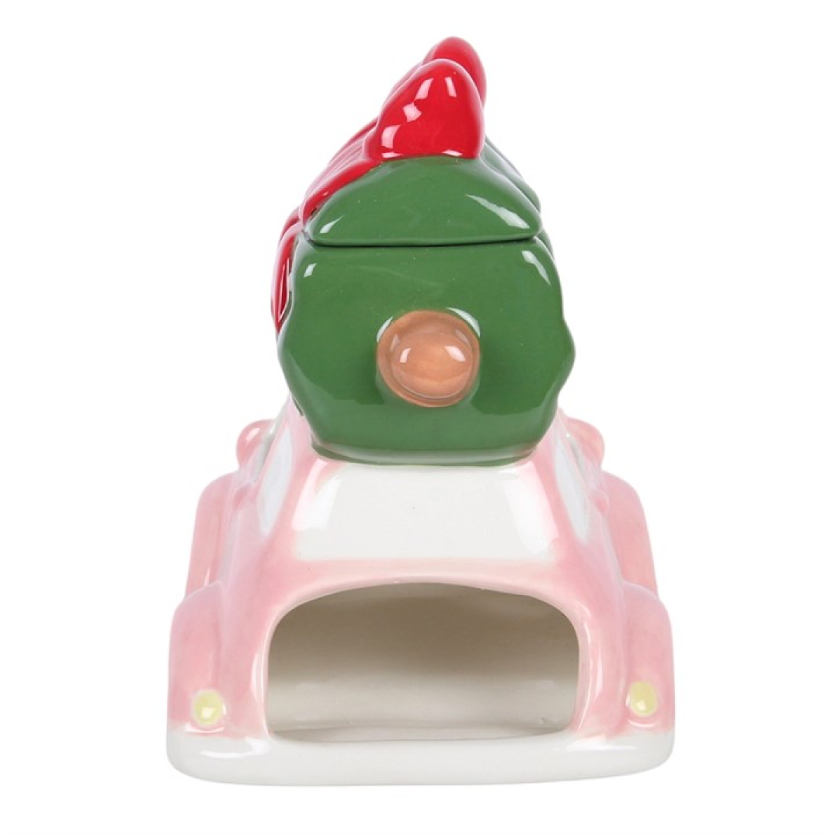 Pink Car with Christmas Tree Ceramic Oil Burner