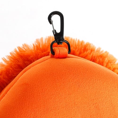 Relaxeazzz Adoramals Orangutan Round Plush Travel Pillow & Eye Mask Relaxeazzz