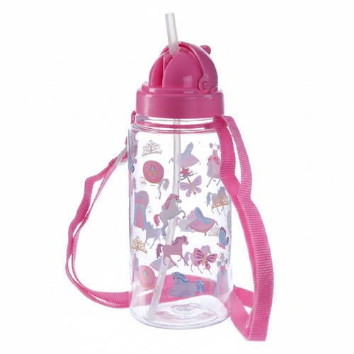Puckator Enchanted Rainbows Unicorn Drinks Bottle with Straw 450ml Puckator