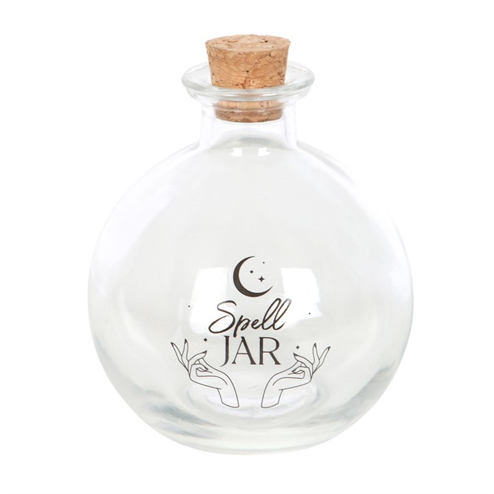 Glass Spell Jar 10cm with Recipe Booklet