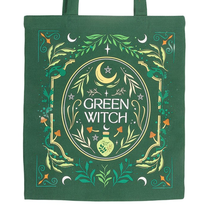 Green Witch Botanical Tote Bag