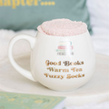 Good Books, Warm Socks, Hot Tea Mug and Socks Gift Set