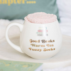 Good Books, Warm Socks, Hot Tea Mug and Socks Gift Set