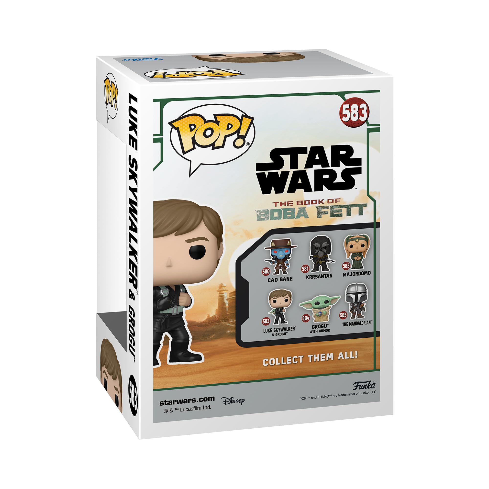 Funko POP! Star Wars:  Book Of Boba Fett- Luke Skywalker & Grogu  #583