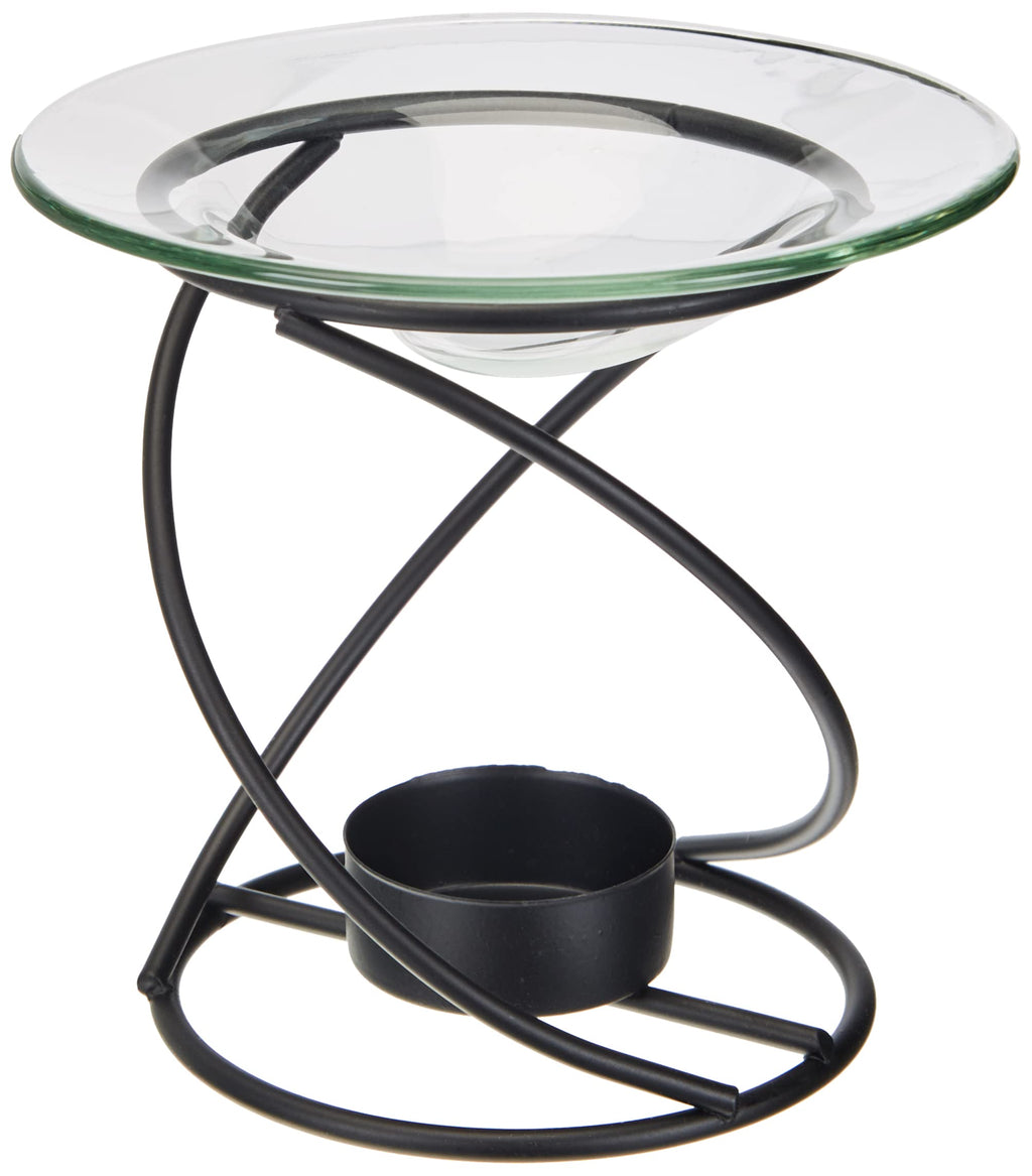 Puckator – Eden Black Thin Metal Spiral Oil &amp; Wax Melt Burner