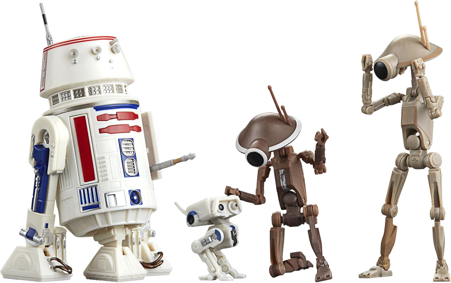 Hasbro Black Series Star Wars The Black Series R5-D4, BD-72 & Pit Droids, The Mandalorian Collectible 15-cm Action Figure 4-Pack