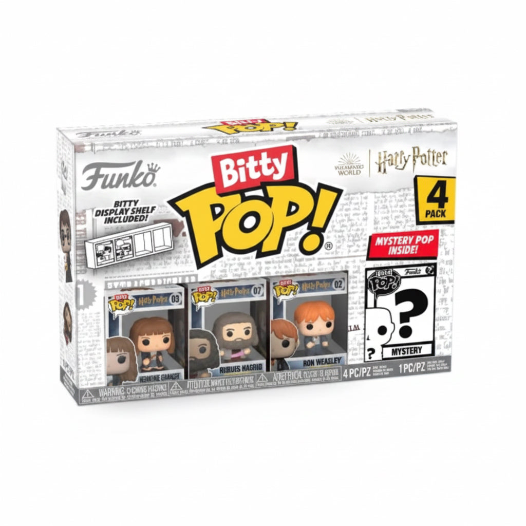 Funko Bitty POP! 4 Pack: Harry Potter - Hermione Granger, Rubeus Hagrid