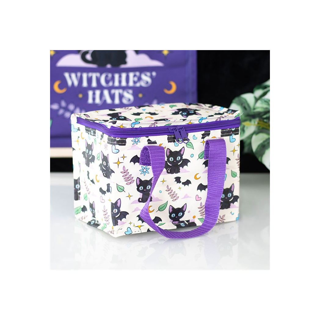 Cute and Creepy Cat Print Lunch Bag