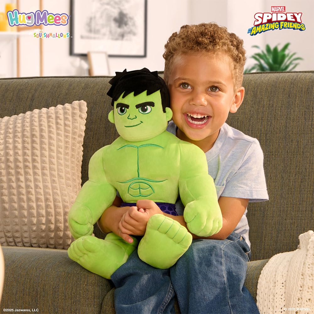Jazwares Spidey and his Amazon Friends My Friend Hulk Feature Plush - Features 15+ sound effects